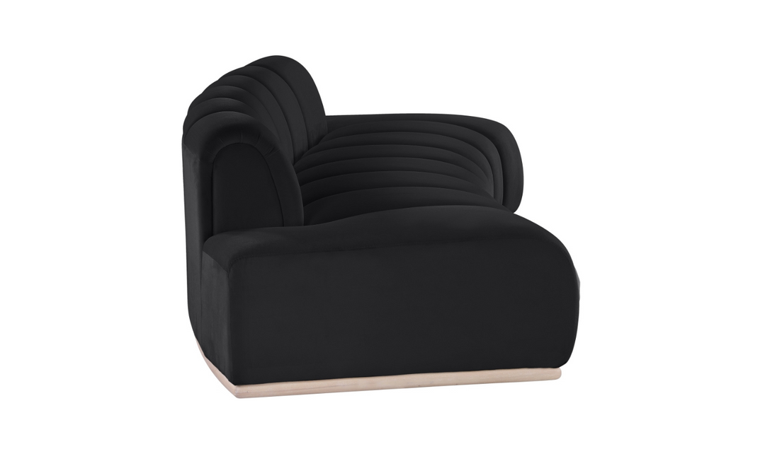 Meridian Furniture Jace Tufted Velvet Fabric Upholstered Loveseat