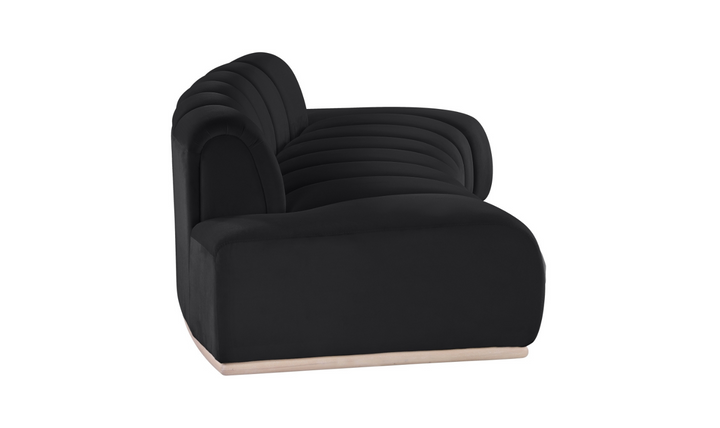 Meridian Furniture Jace Tufted Velvet Fabric Upholstered Loveseat