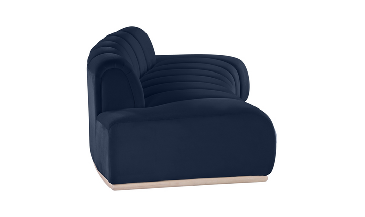 Meridian Furniture Jace Tufted Velvet Fabric Upholstered Loveseat