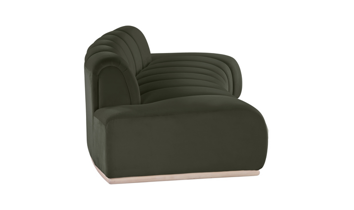 Meridian Furniture Jace Tufted Velvet Fabric Upholstered Loveseat