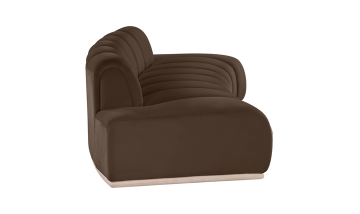 Meridian Furniture Jace Tufted Velvet Fabric Upholstered Loveseat