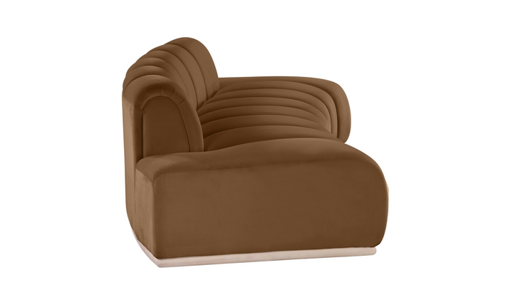 Meridian Furniture Jace Tufted Velvet Fabric Upholstered Loveseat