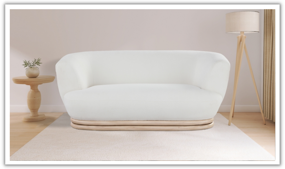 Meridian Furniture Kipton Boucle Fabric Upholstered Loveseat-Jennifer Furniture