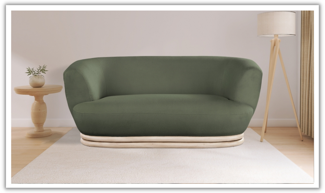 Meridian Furniture Kipton Boucle Fabric Upholstered Loveseat-Jennifer Furniture
