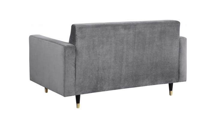 Meridian Furniture Lola 2-Seater Tufted Velvet Fabric Loveseat