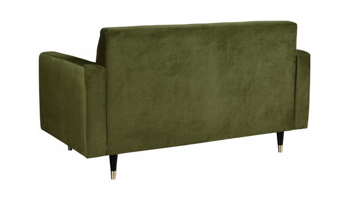 Meridian Furniture Lola 2-Seater Velvet Fabric Upholstered Loveseat-Jennifer Furniture