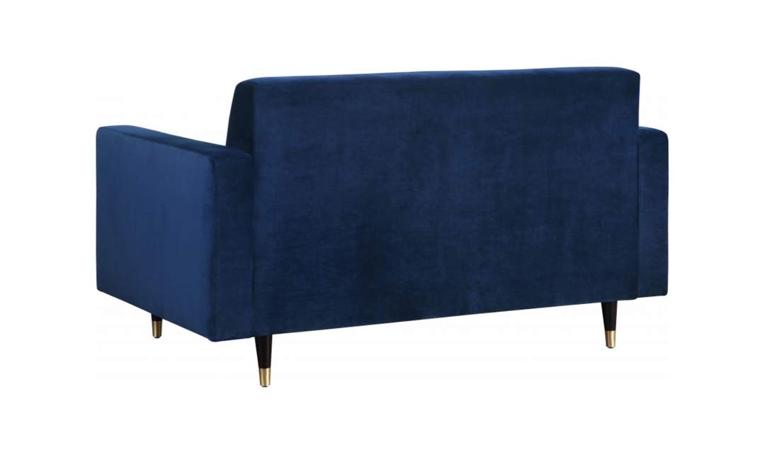 Meridian Furniture Lola 2-Seater Velvet Fabric Upholstered Loveseat-Jennifer Furniture