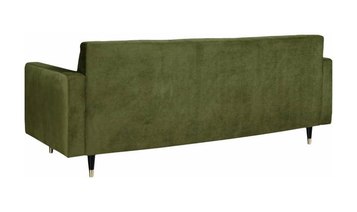 Meridian Furniture Lola 3-Seater Velvet Fabric Upholstered Sofa-Jennifer Furniture