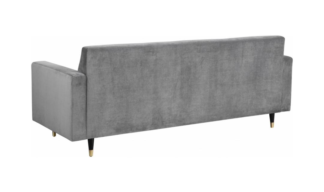 Meridian Furniture Lola 3-Seater Velvet Fabric Upholstered Sofa-Jennifer Furniture