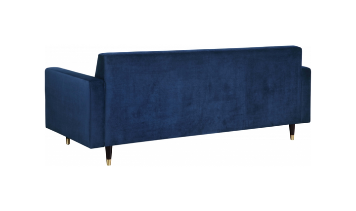 Meridian Furniture Lola 3-Seater Velvet Fabric Upholstered Sofa-Jennifer Furniture