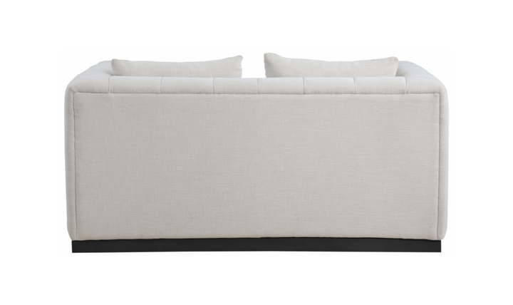 Meridian  Furniture Lucia Linen Textured Fabric Upholstered Loveseat Sofa-Jennifer Furniture