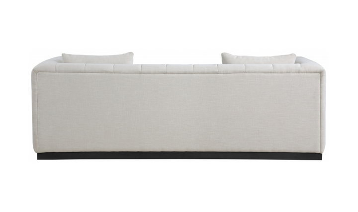 Meridian Furniture Lucia Linen Textured Fabric Upholstered Sofa-Jennifer Furniture