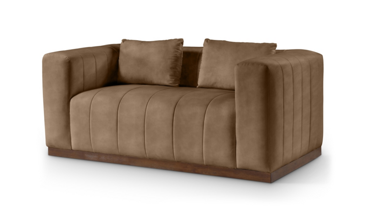 Meridian Furniture Mallina 2-Seater Vegan Leather Upholstered Loveseat-Jennifer Furniture