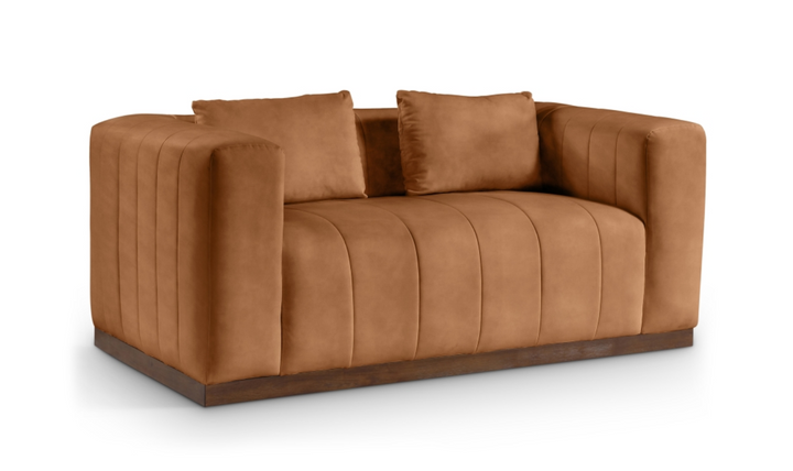 Meridian Furniture Mallina 2-Seater Vegan Leather Upholstered Loveseat-Jennifer Furniture