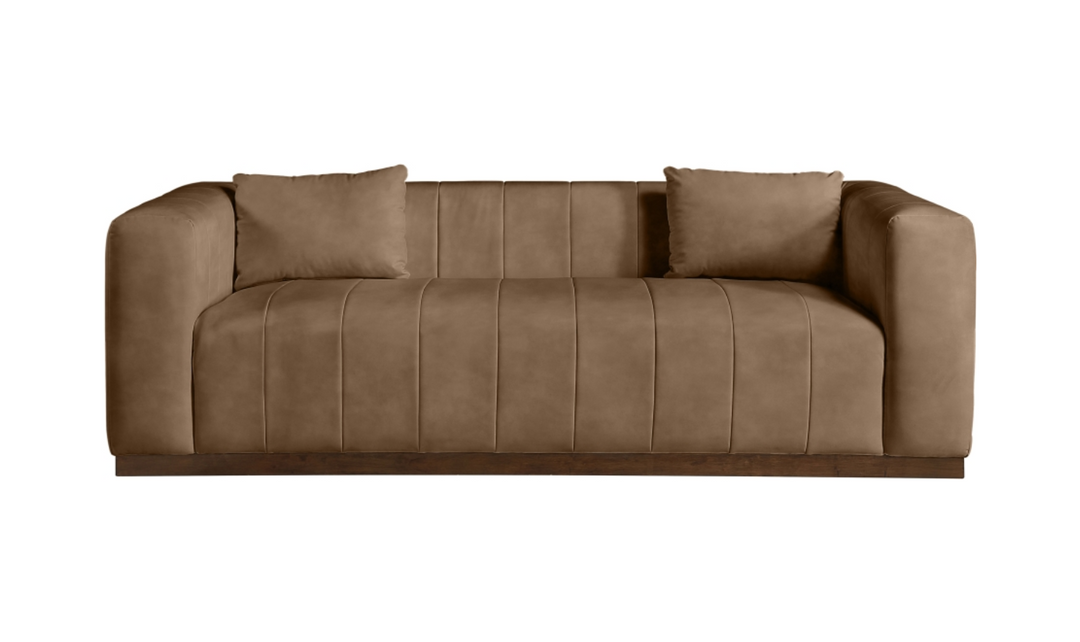 Meridian Furniture Mallina 3-Seater Vegan Leather Upholstered Sofa