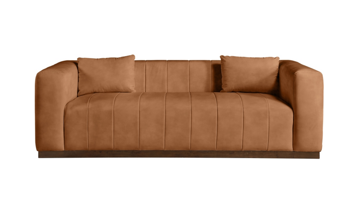 Meridian Furniture Mallina 3-Seater Vegan Leather Upholstered Sofa-jennifer Furniture