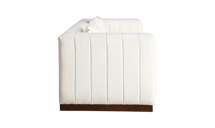 Meridian Furniture Mallina 3-Seater Vegan Leather Upholstered Sofa-jennifer Furniture
