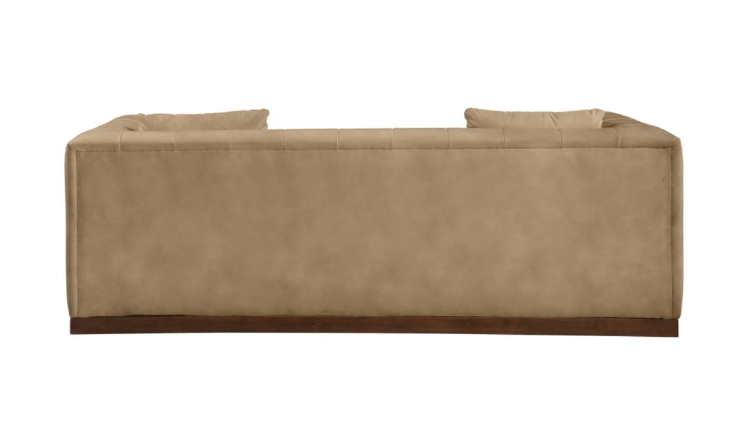 Meridian Furniture Mallina 3-Seater Vegan Leather Upholstered Sofa
