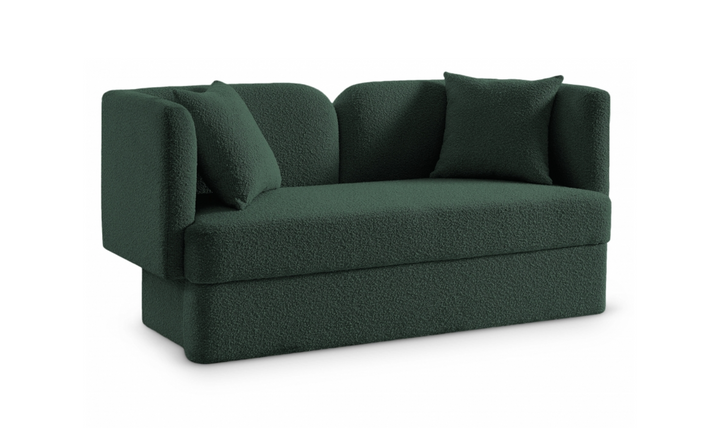 Meridian Furniture Marcel 2-Seater Boucle Fabric Upholstered Loveseat