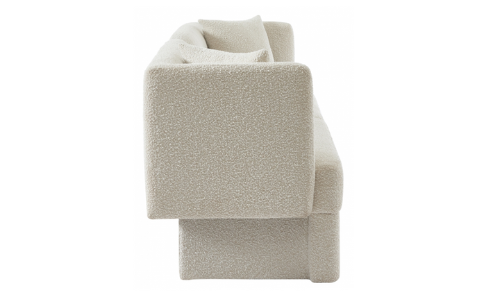 Meridian Furniture Marcel 3-Seater Boucle Fabric Upholstered Sofa