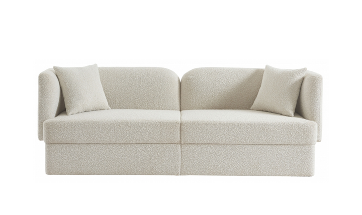 Meridian Furniture Marcel 3-Seater Boucle Fabric Upholstered Sofa