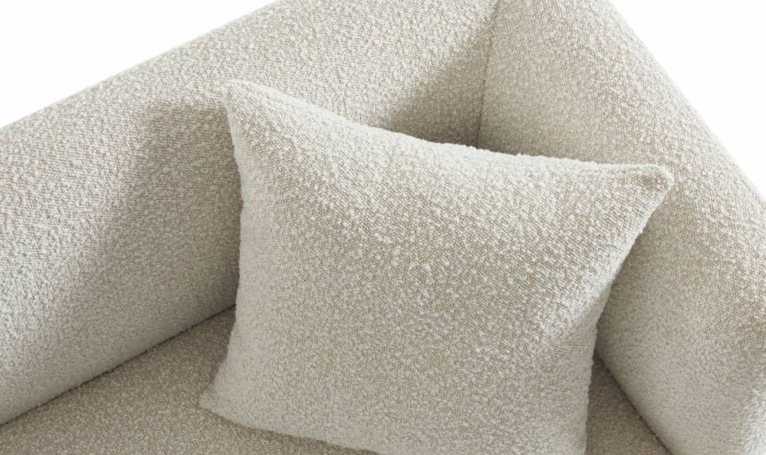 Meridian Furniture Marcel 3-Seater Boucle Fabric Upholstered Sofa