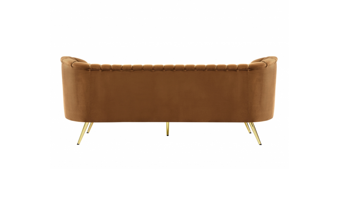 Meridian Furniture Margo 88" 3-Seater Velvet Upholstered Sofa
