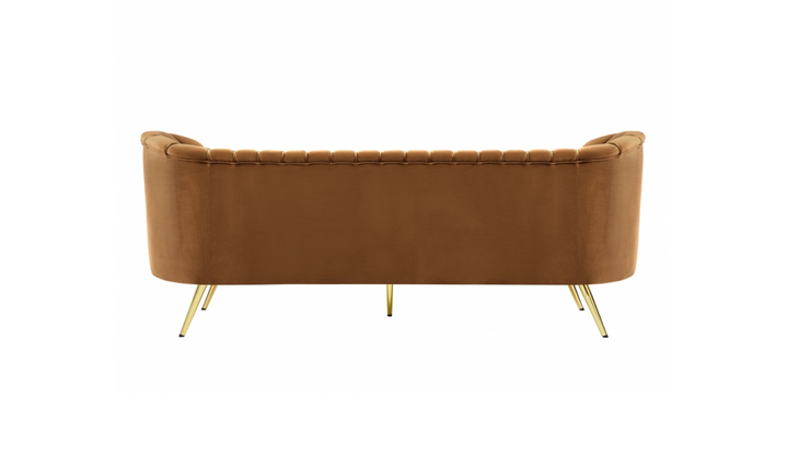 Meridian Furniture Margo 88" 3-Seater Velvet Upholstered Sofa