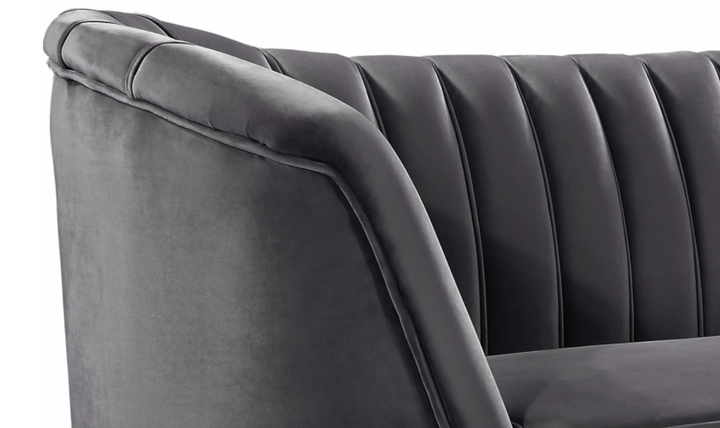 Meridian Furniture Margo 65" Velvet Upholstered Loveseat