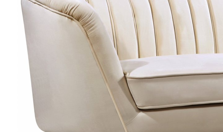 Meridian Furniture Margo 2-Seater Velvet Fabric Upholstered Loveseat-Jennifer Furniture