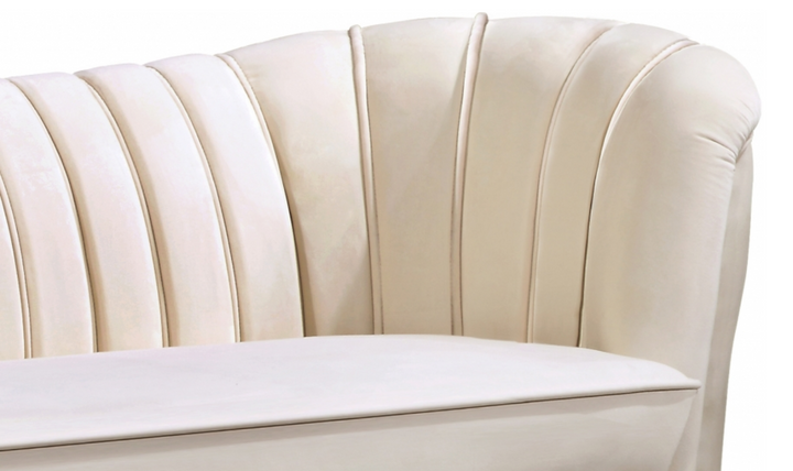 Meridian Furniture Margo 2-Seater Velvet Fabric Upholstered Loveseat-Jennifer Furniture