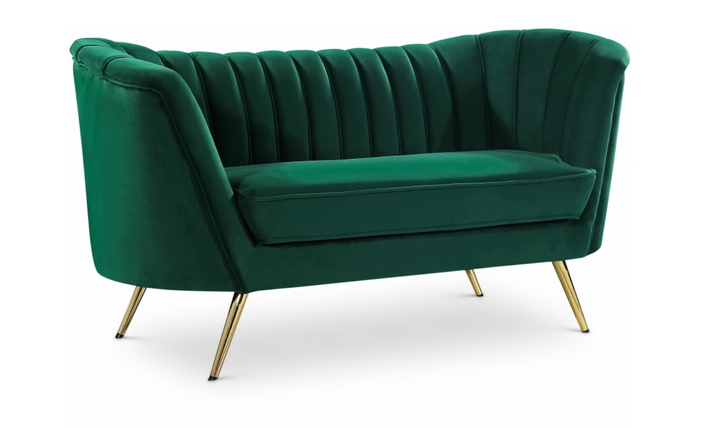 Meridian Furniture Margo 65" Velvet Upholstered Loveseat
