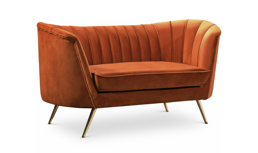 Meridian Furniture Margo 65" Velvet Upholstered Loveseat