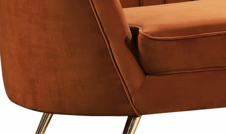 Meridian Furniture Margo 65" Velvet Upholstered Loveseat