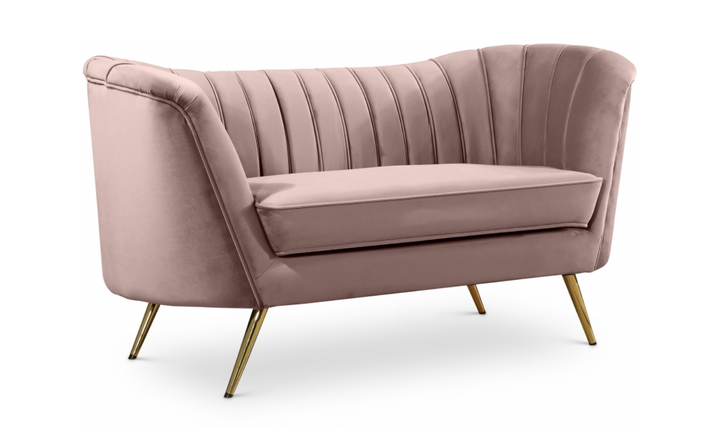 Meridian Furniture Margo 65" Velvet Upholstered Loveseat