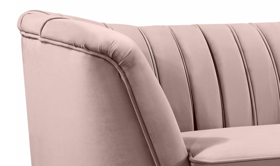 Meridian Furniture Margo 65" Velvet Upholstered Loveseat