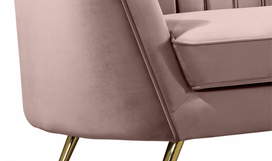 Meridian Furniture Margo 65" Velvet Upholstered Loveseat
