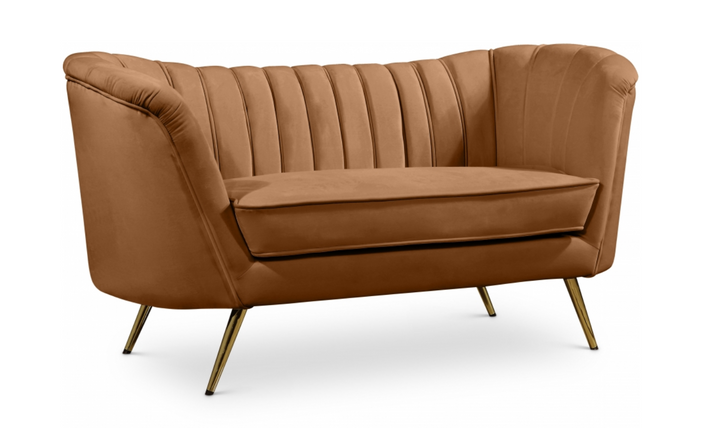 Meridian Furniture Margo 65" Velvet Upholstered Loveseat