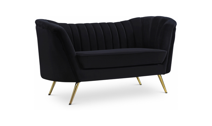 Meridian Furniture Margo 65" Velvet Upholstered Loveseat