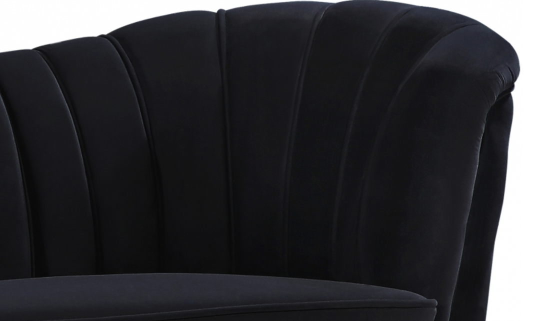 Meridian Furniture Margo 88" 3-Seater Velvet Upholstered Sofa