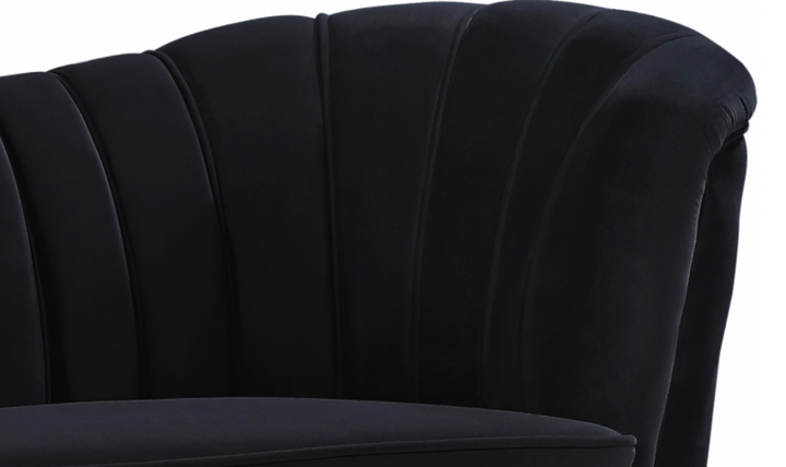 Meridian Furniture Margo 88" 3-Seater Velvet Upholstered Sofa