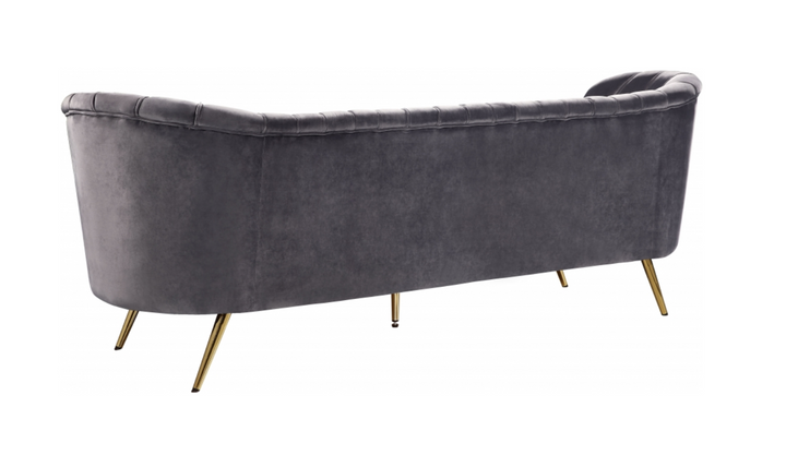 Meridian Furniture Margo 88" 3-Seater Velvet Upholstered Sofa
