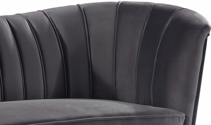 Meridian Furniture Margo 3-Seater Velvet Fabric Upholstered Sofa-Jennifer Furnituer