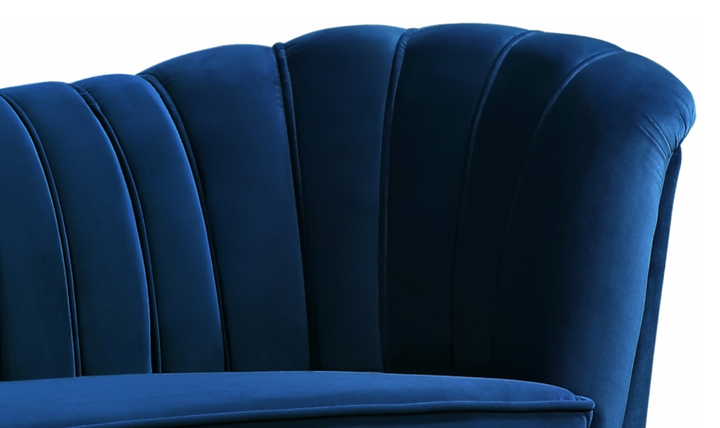 Meridian Furniture Margo 3-Seater Velvet Fabric Upholstered Sofa-Jennifer Furnituer