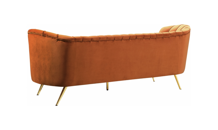 Meridian Furniture Margo 88" 3-Seater Velvet Upholstered Sofa