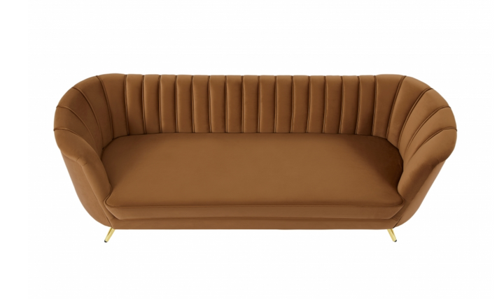 Meridian Furniture Margo 88" 3-Seater Velvet Upholstered Sofa