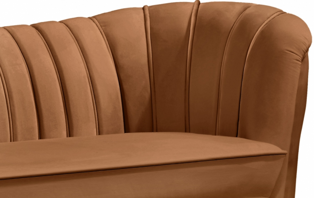 Meridian Furniture Margo 88" 3-Seater Velvet Upholstered Sofa