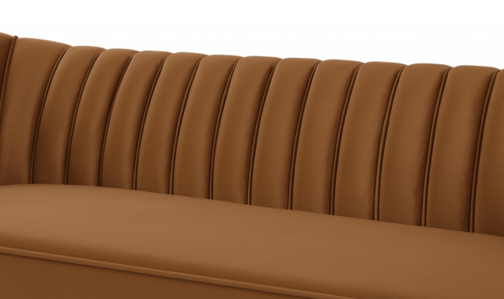 Meridian Furniture Margo 88" 3-Seater Velvet Upholstered Sofa