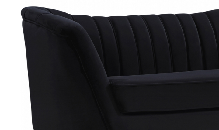 Meridian Furniture Margo 88" 3-Seater Velvet Upholstered Sofa