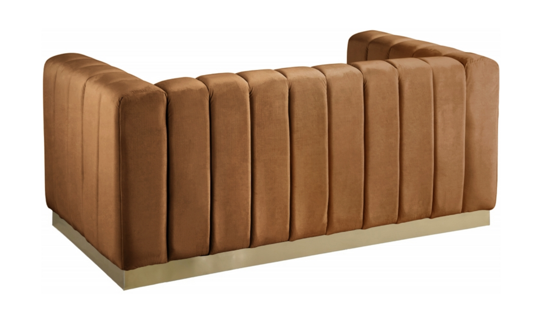 Meridian Furniture Marlon 2-Seater Velvet Tufted Loveseat